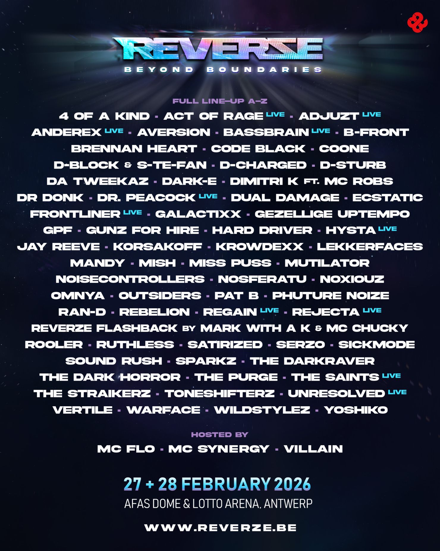 Reverze - Full Line-up