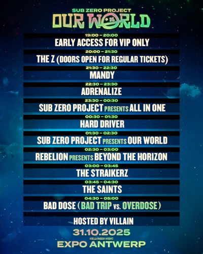 Sub Zero Project | Timetable